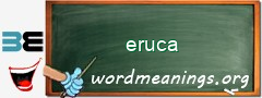 WordMeaning blackboard for eruca